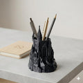 Inspired Castle Pen Holder Black 5 Inch Fantasy Desk Organizer Medieval Castle Pencil Stand for Office Study Table & Gamer Setup