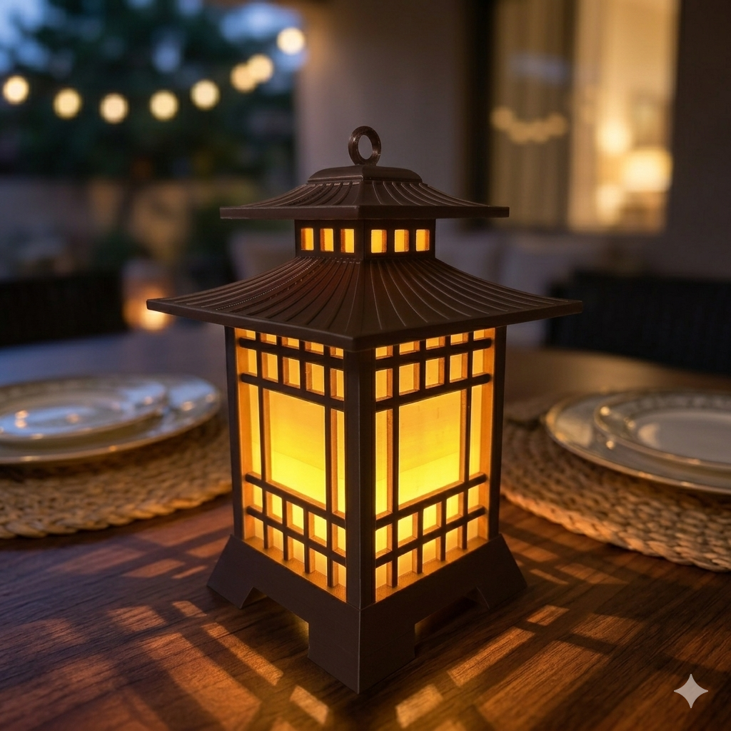 Japanese Torō Lamp Minimalist LED Table Lamp Zen Home Decor Light Modern Ambient Lighting Eco-Friendly PLA USB Powered 10W LED with On/Off Switch