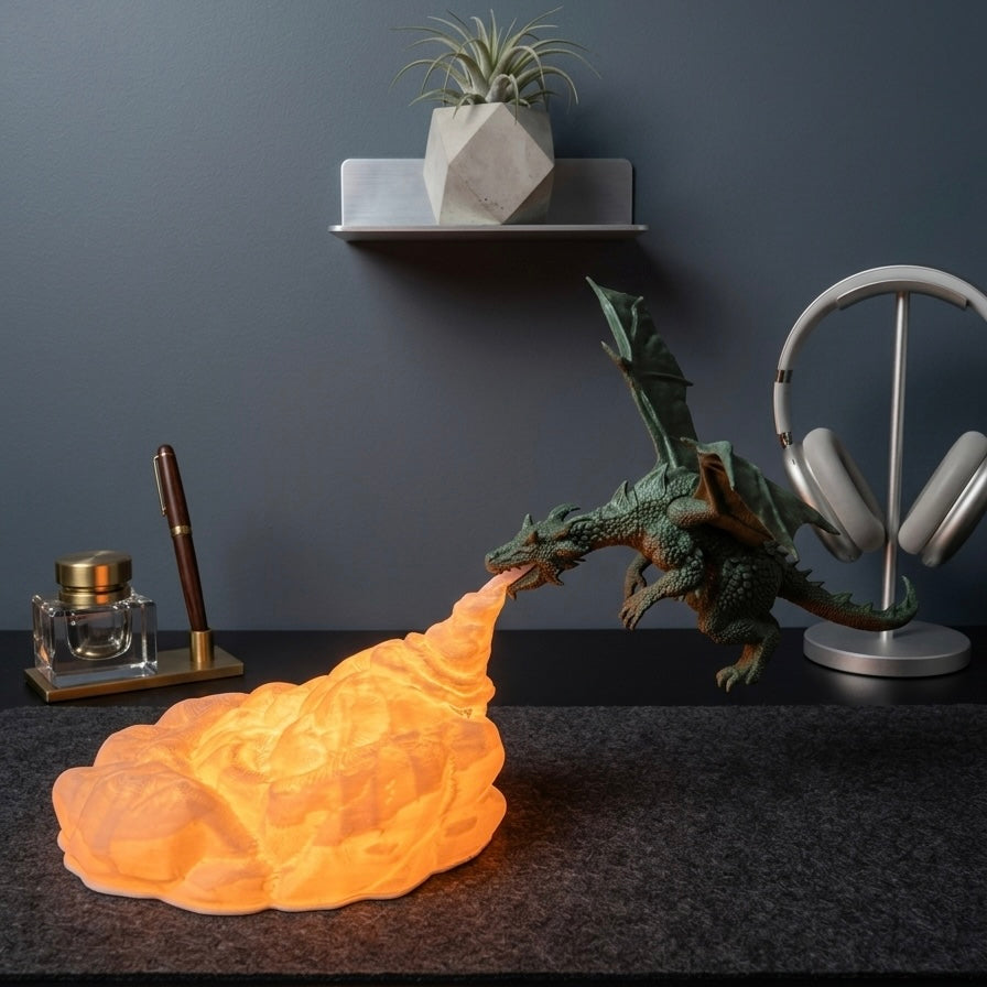 Dragon Fire LED Lamp | USB Powered 10W Warm Fantasy Night Light