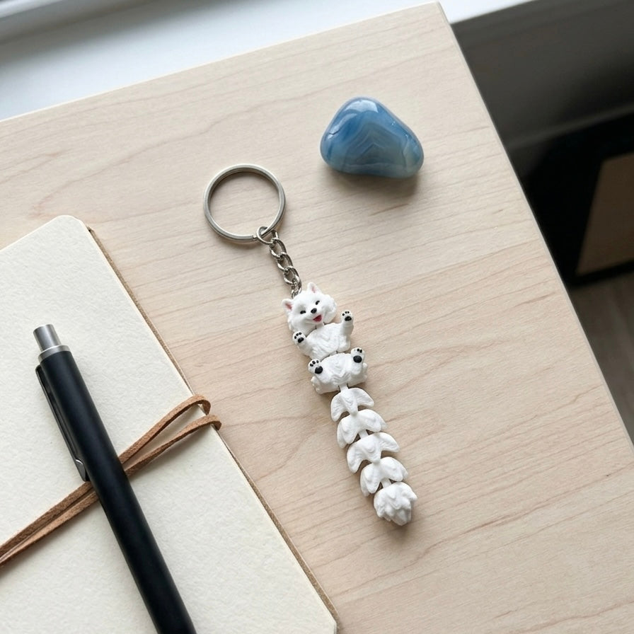 Quirky Flexi Keychains Articulated Bag Charms | Party Favor Gift | Kids Collectible