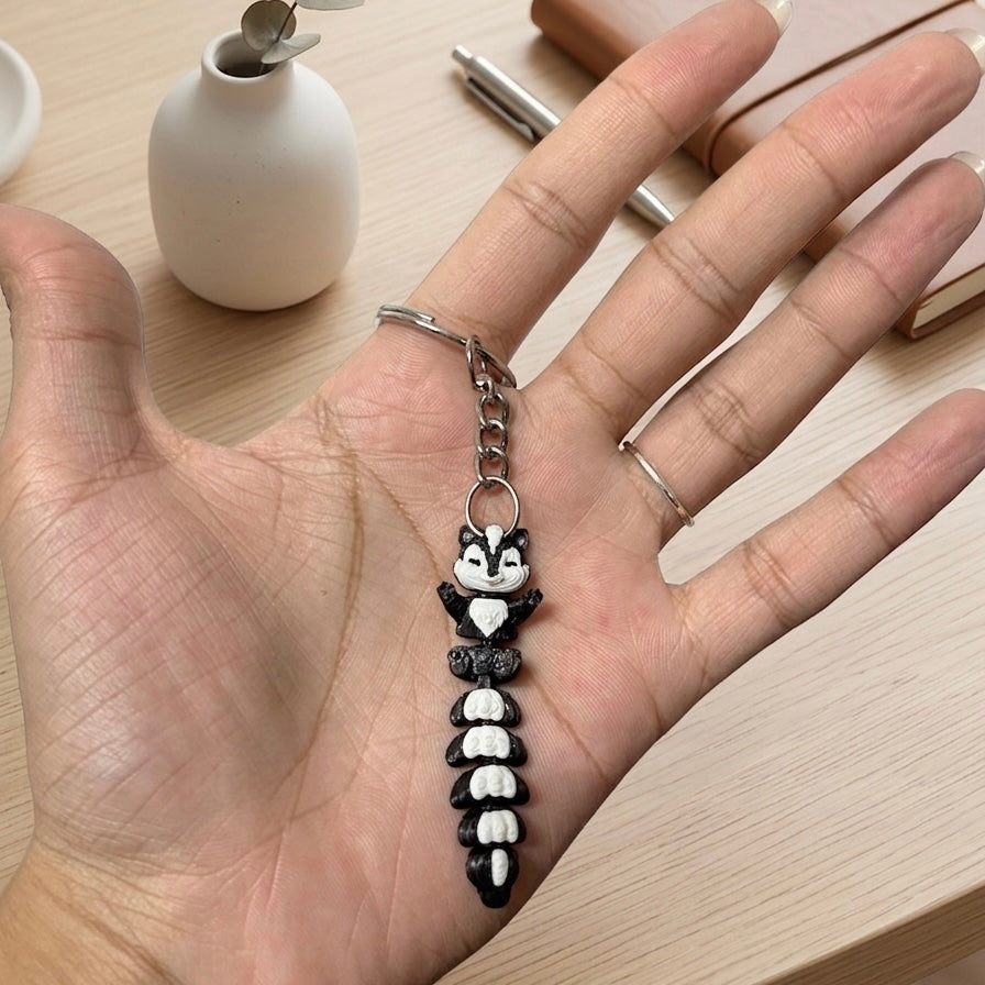 Quirky Flexi Keychains Articulated Bag Charms | Party Favor Gift | Kids Collectible