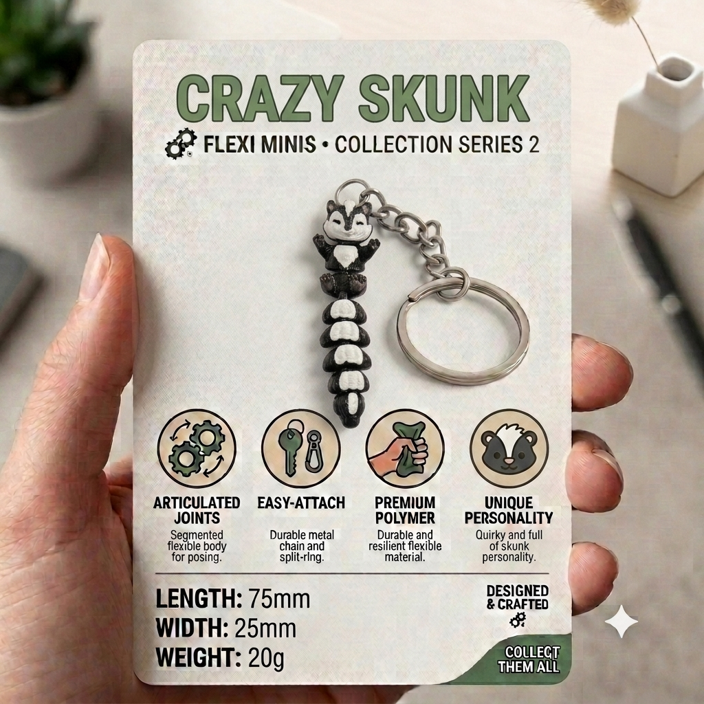Uinque Mystery Keychains Articulated Bag Charms | Party Favor Gift | Kids Collectible