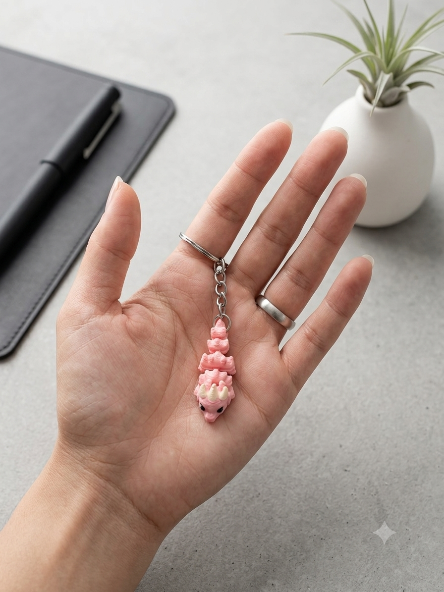 Flexi Minis Keychains Articulated Bag Charms | Party Favor Gift | Kids Collectible