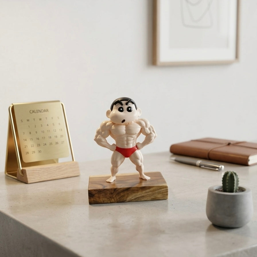 Quirky Shinchan Figurine | Cute Character Collectible | Decorative Showpiece for Home Office Study Table Gift (Bathing Shinchan)
